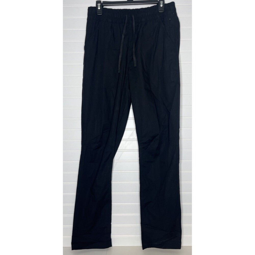 PrAna Palisades Ripstop Waist Pant Black Womens Medium  Regular Drawcord NWT
